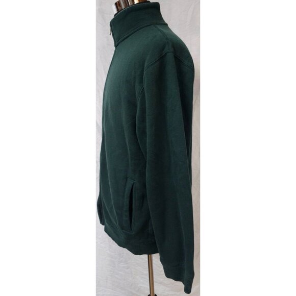 Old Navy Mens XL Green Fleece Zip Up Outdoor Casual Long Sleeve Pockets Jacket - Picture 5 of 12